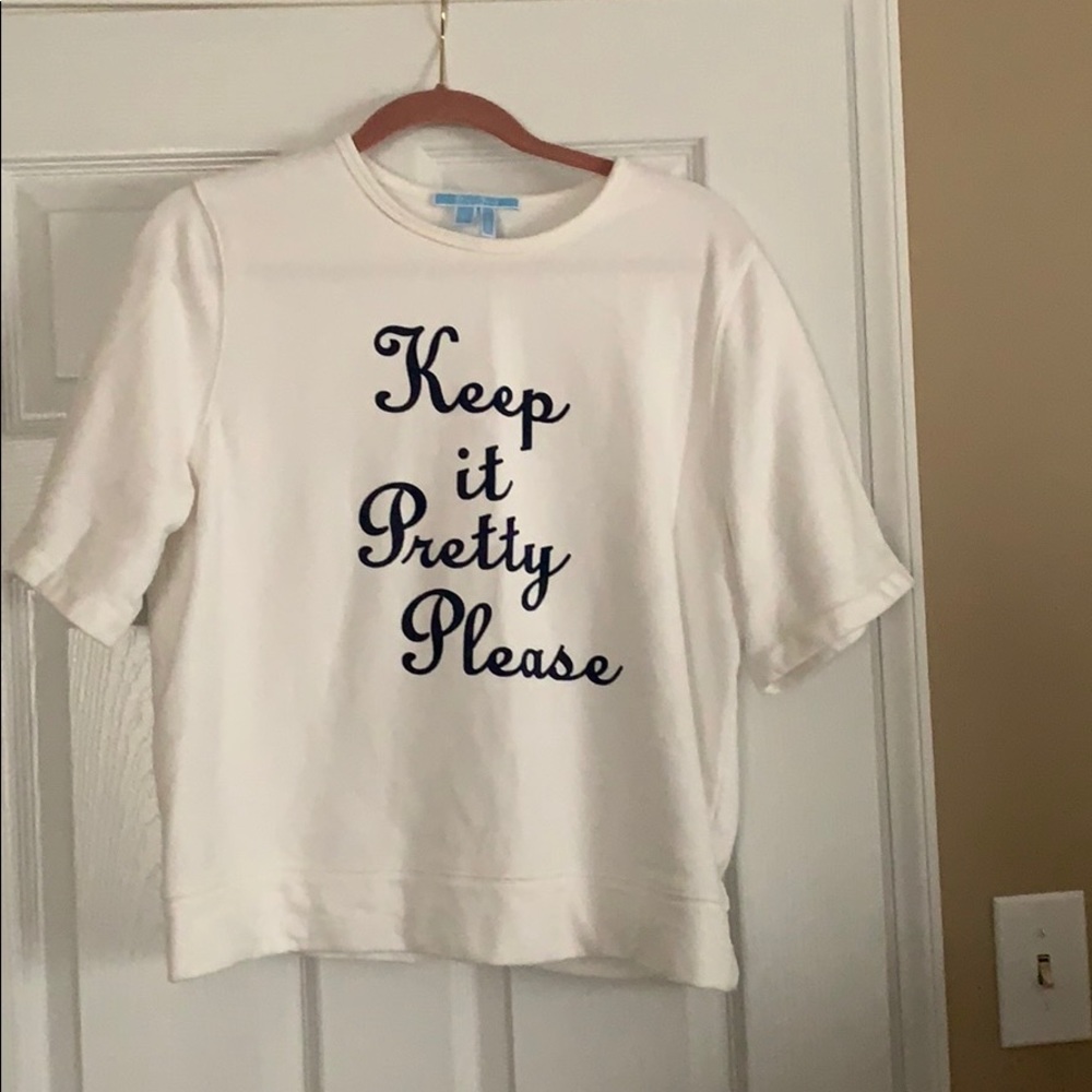 Draper James short sleeve sweatshirt